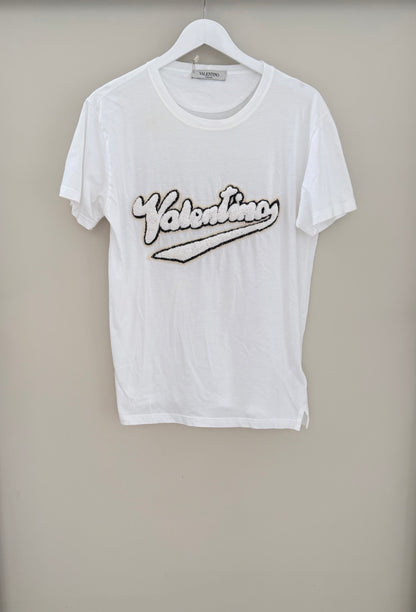 VALENTINO White Short Sleeve T-Shirt