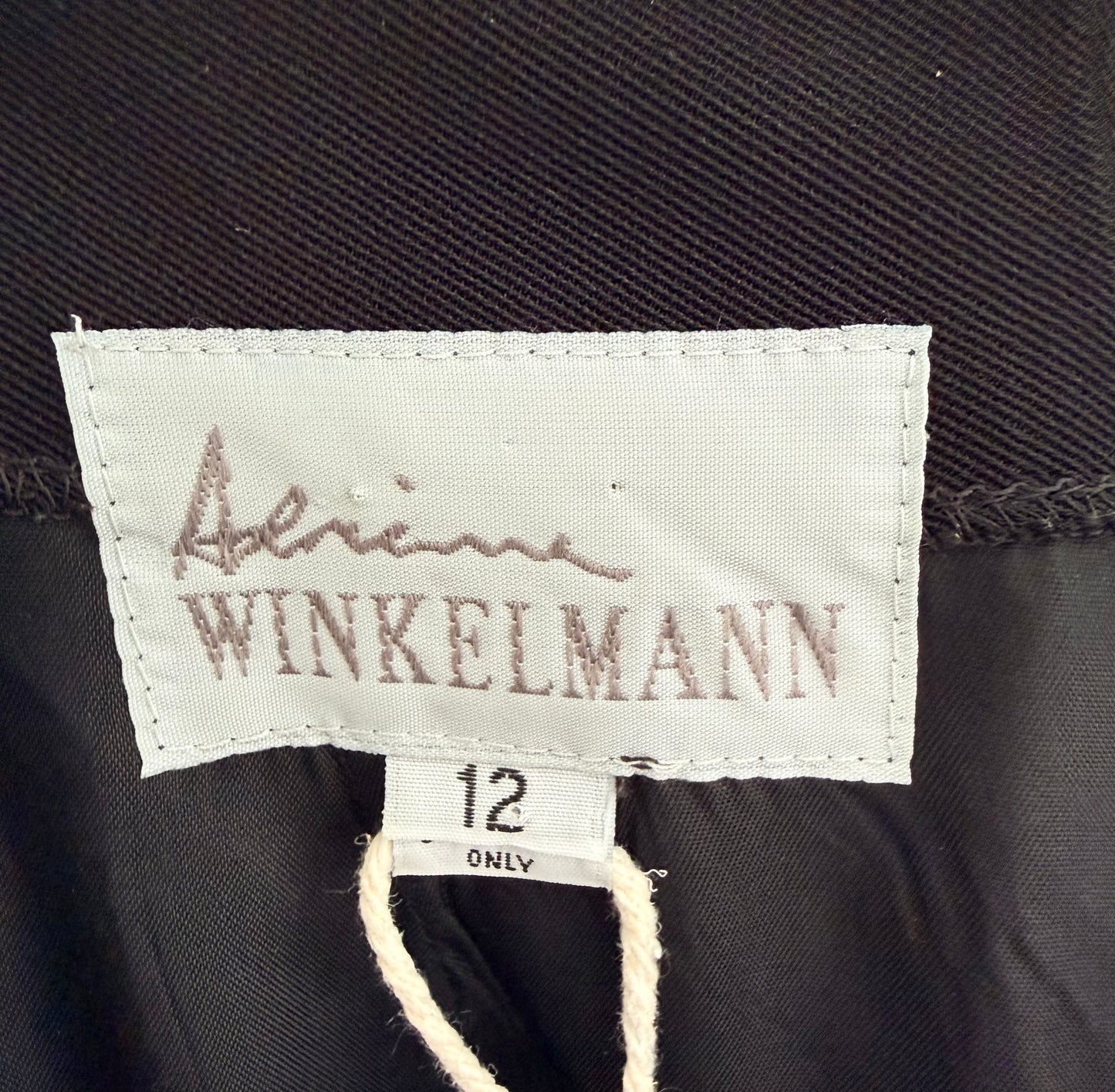 ADRIENNE WINKELMANN Knee Length Black/White Dress