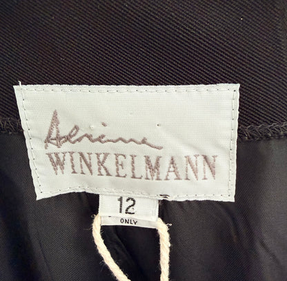 ADRIENNE WINKELMANN Knee Length Black/White Dress