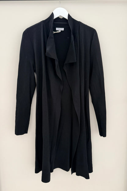 WHISTLE Midi Length Black Over Coat