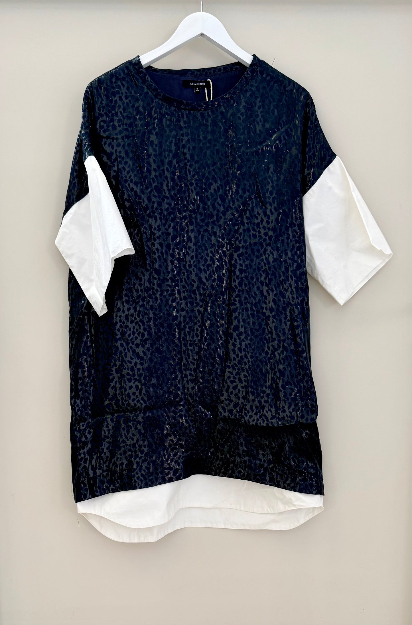 LifewithBird (L.W.B) Black Knee Length Silk Dress