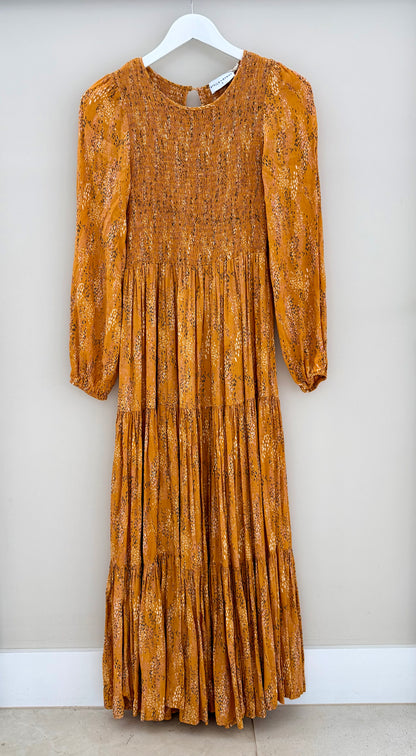 STELLA + GEMMA Yellow/Tan Maxi Dress