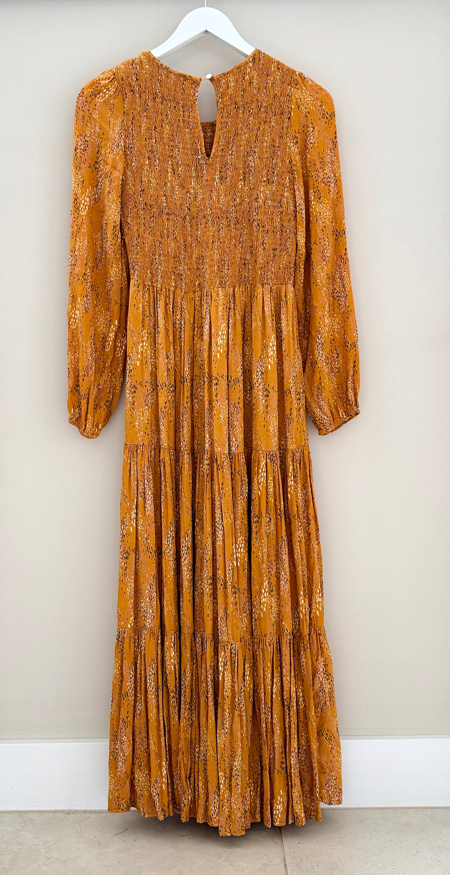 STELLA + GEMMA Yellow/Tan Maxi Dress