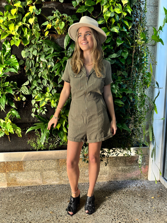 GUESS Green Playsuit