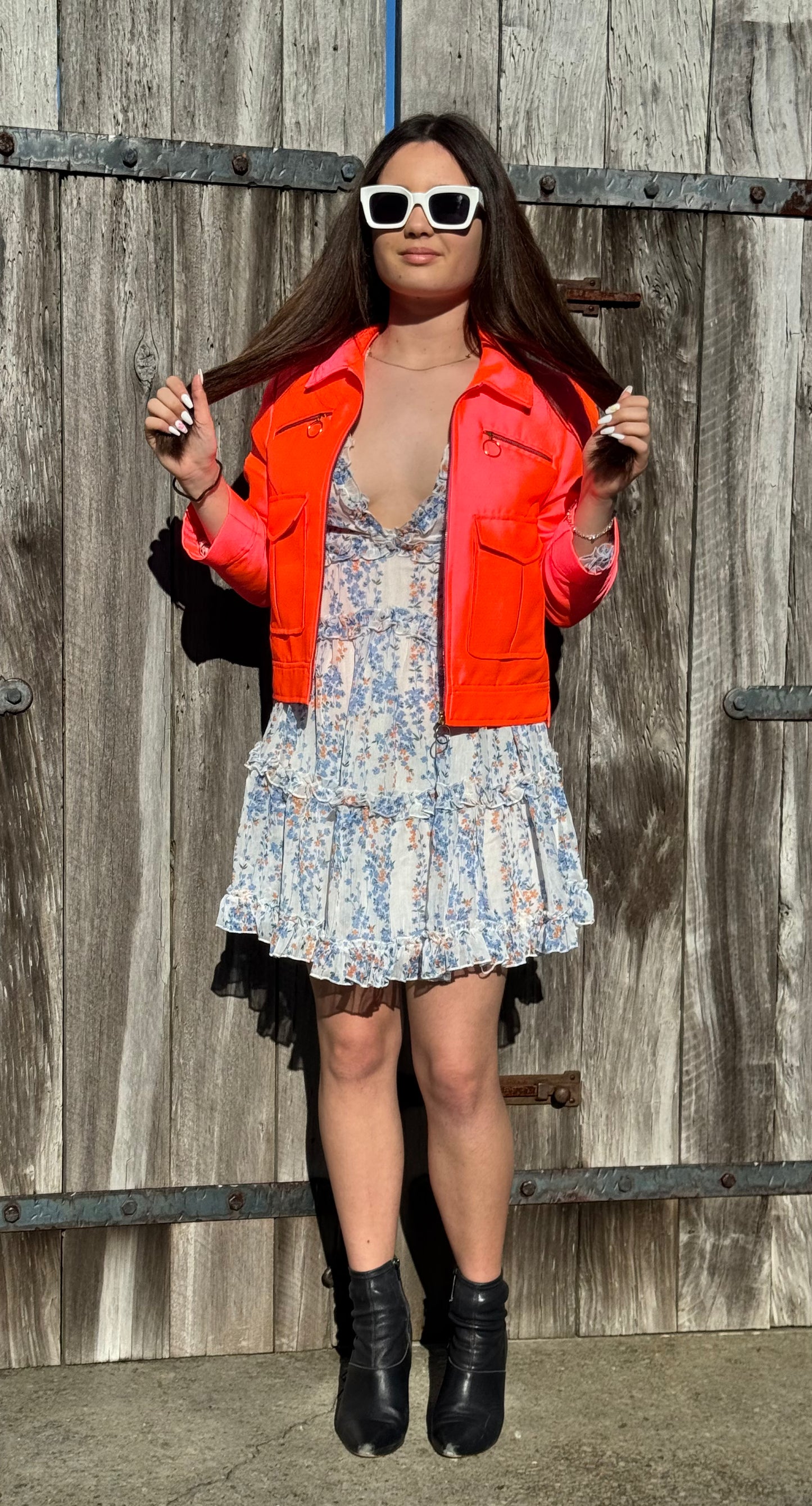 TRELISE COOPER Orange/Pink Jacket