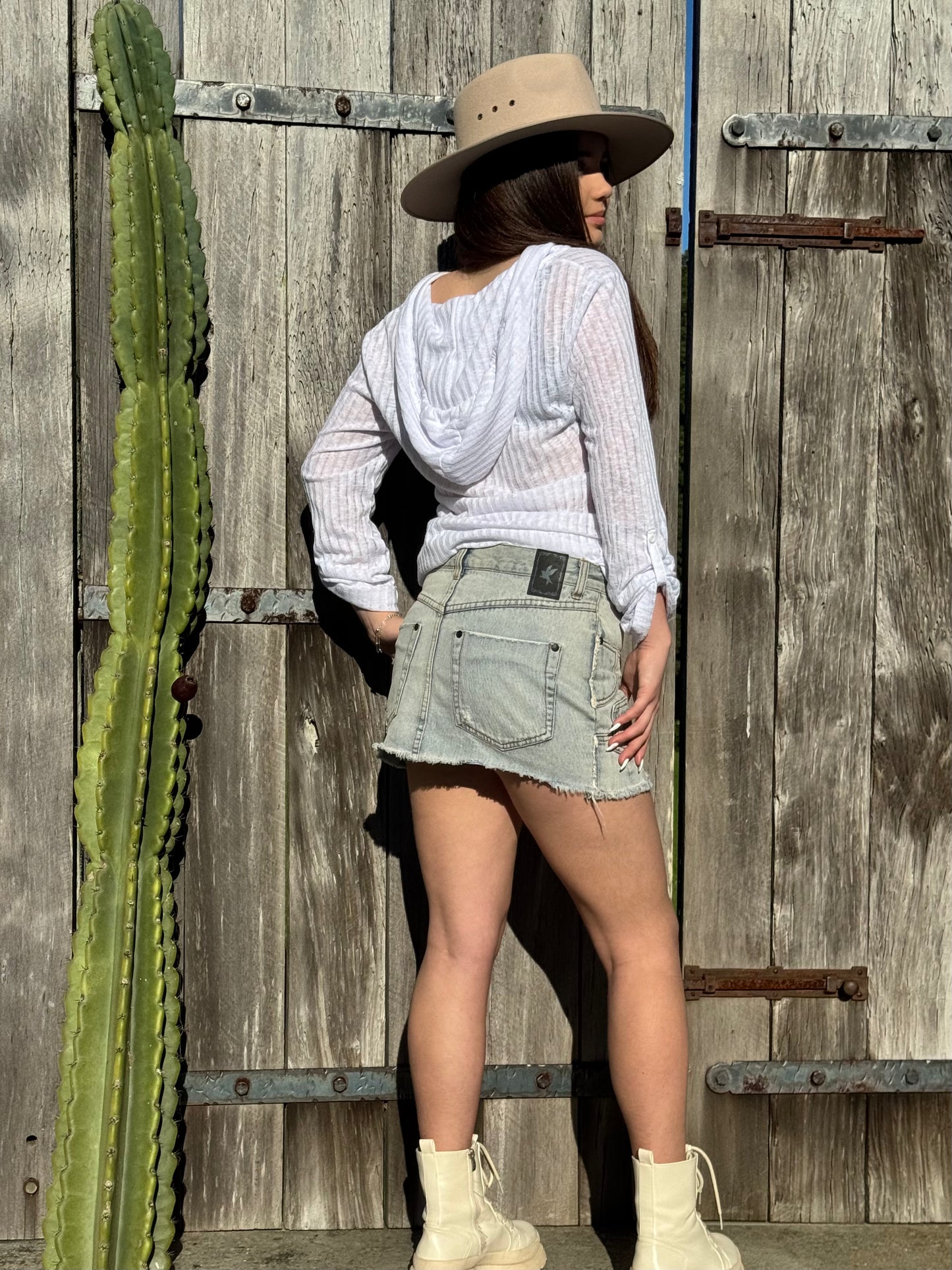 ONE TEASPOON Light Blue Mini Skirt