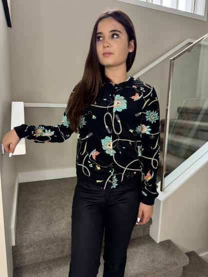 RUSTY Black/Floral Jacket
