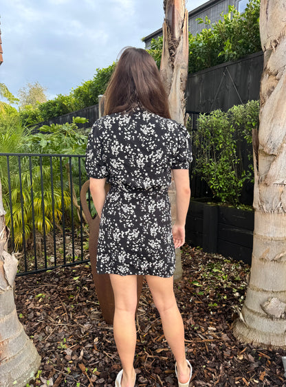 KOOKAI Black/White Floral Dress