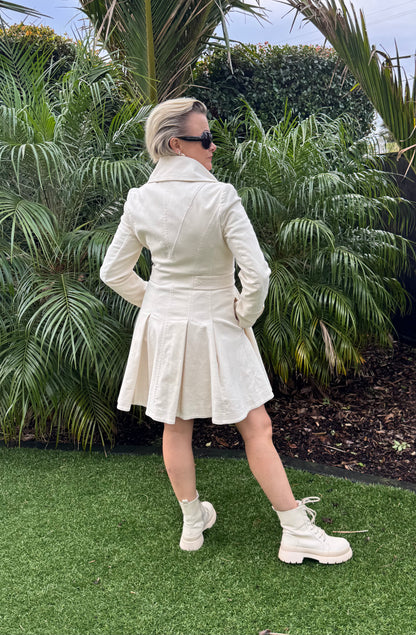 KAREN MILLEN Cream Trench Coat