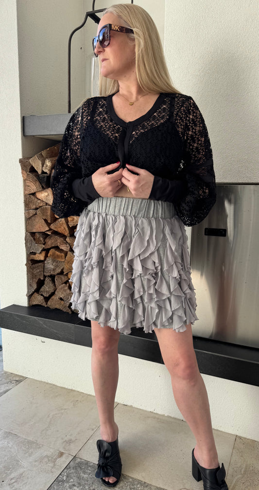 FEDERATION Grey Mini Skirt