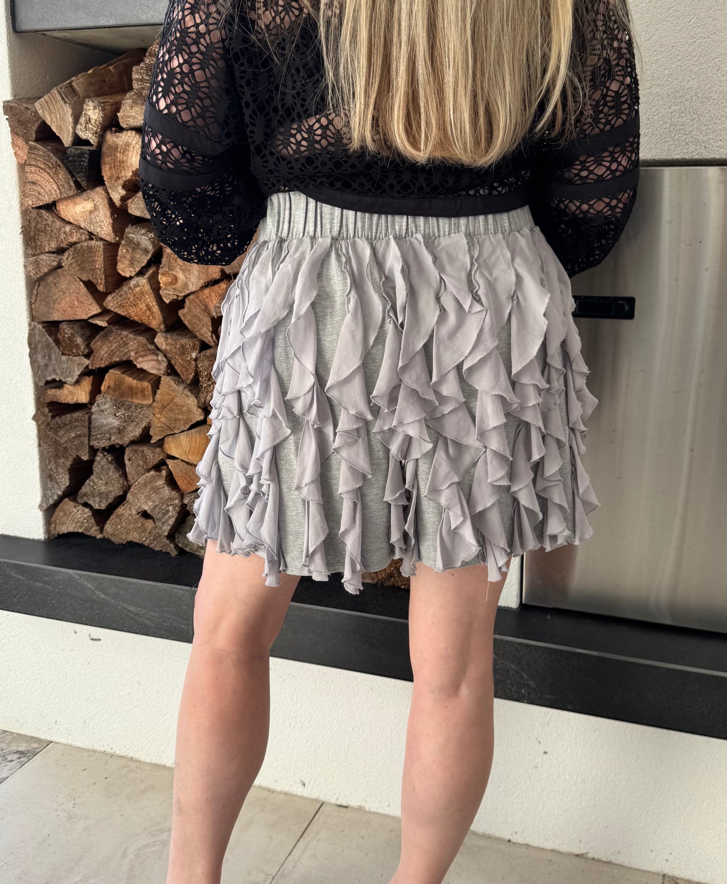 FEDERATION Grey Mini Skirt