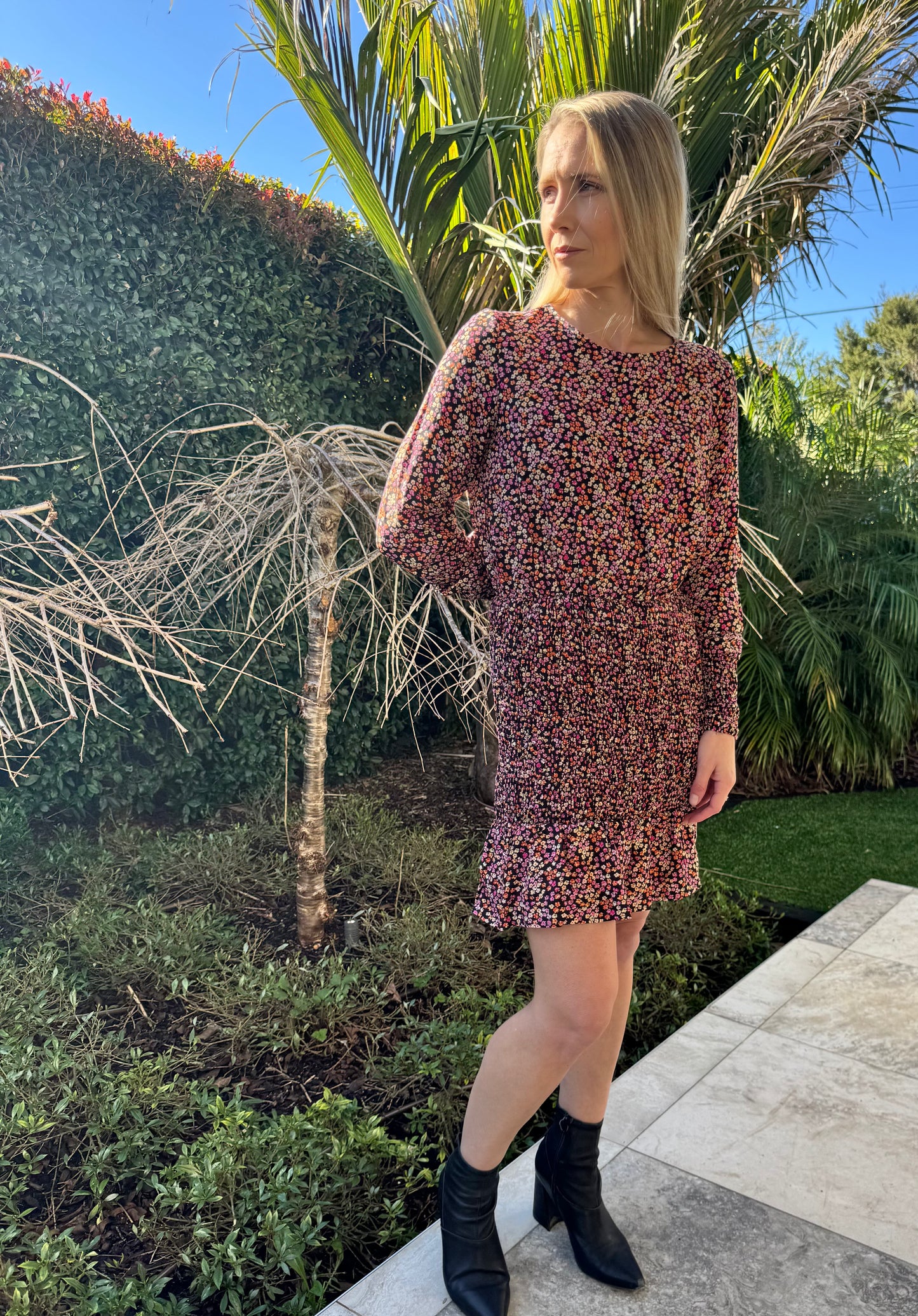 TOPSHOP MOTO Floral Mini Dress
