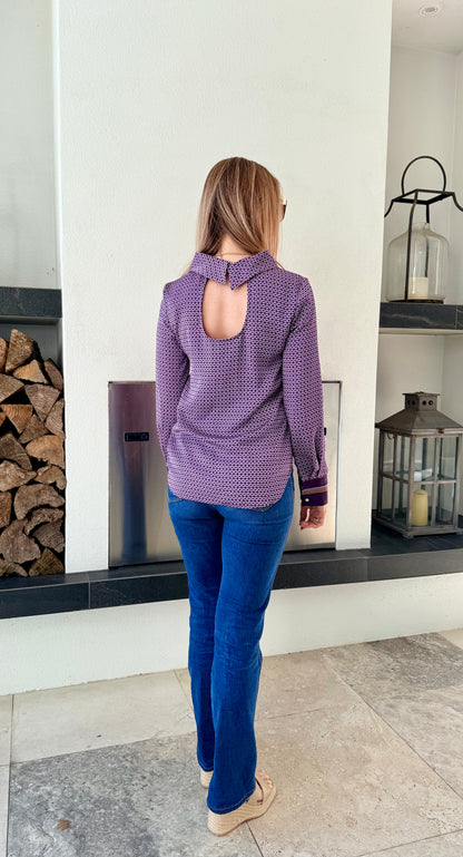 COUNTRY ROAD Purple Top, Fits Size M