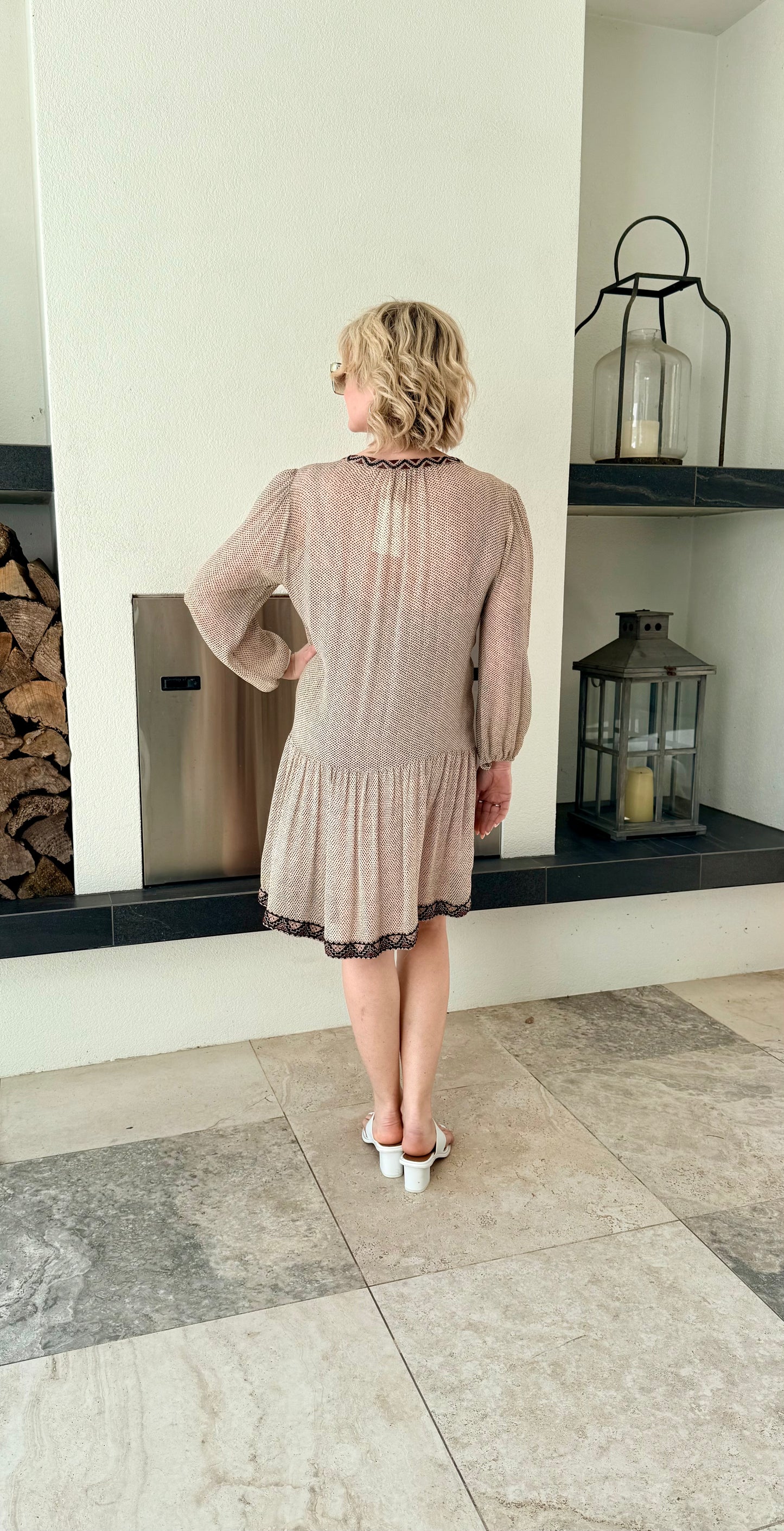 JOIE Brown Knee Length Silk Dress, Size M **Puppy Not For Sale