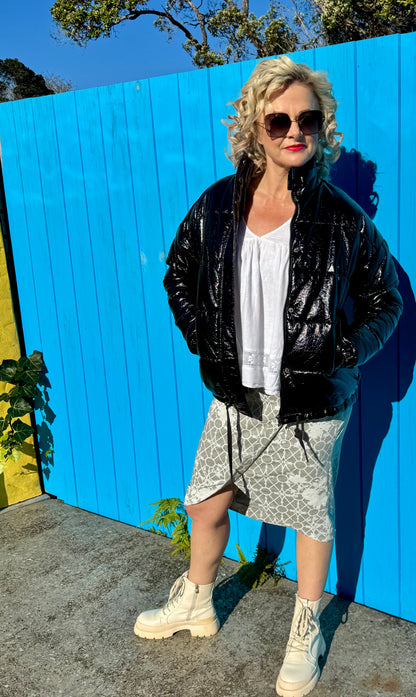 SEED Black Puffer Jacket
