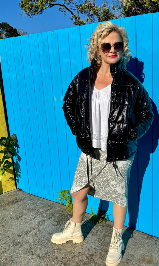 SEED Black Puffer Jacket