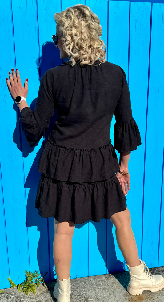 RUBY Knee Length Black Dress