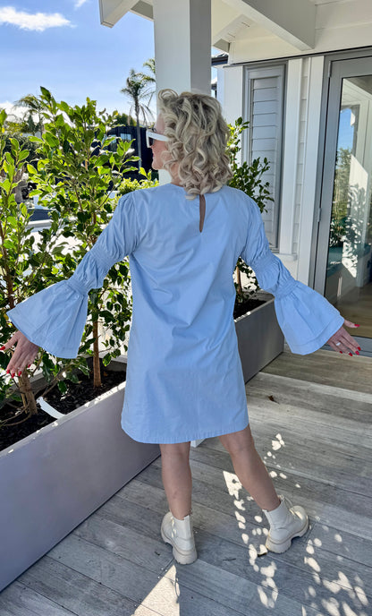 MICHAEL KORS Knee Length, Light Blue Dress