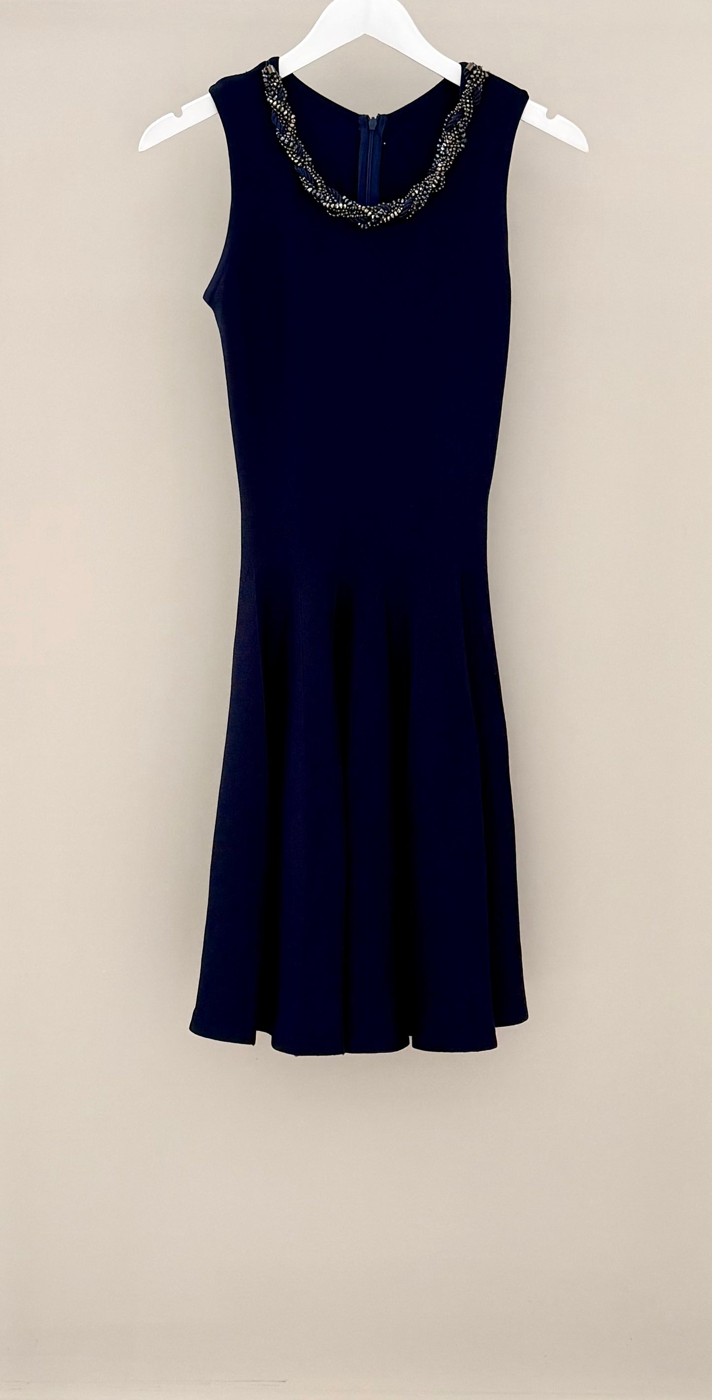 Navy Blue Knee Length Dress, Size 12