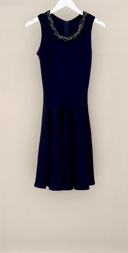 Navy Blue Knee Length Dress, Size 12