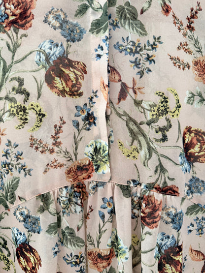 STITCH MINISTRY Pink Floral Long Top (Size 8)