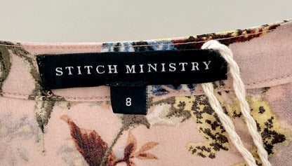 STITCH MINISTRY Pink Floral Long Top (Size 8)