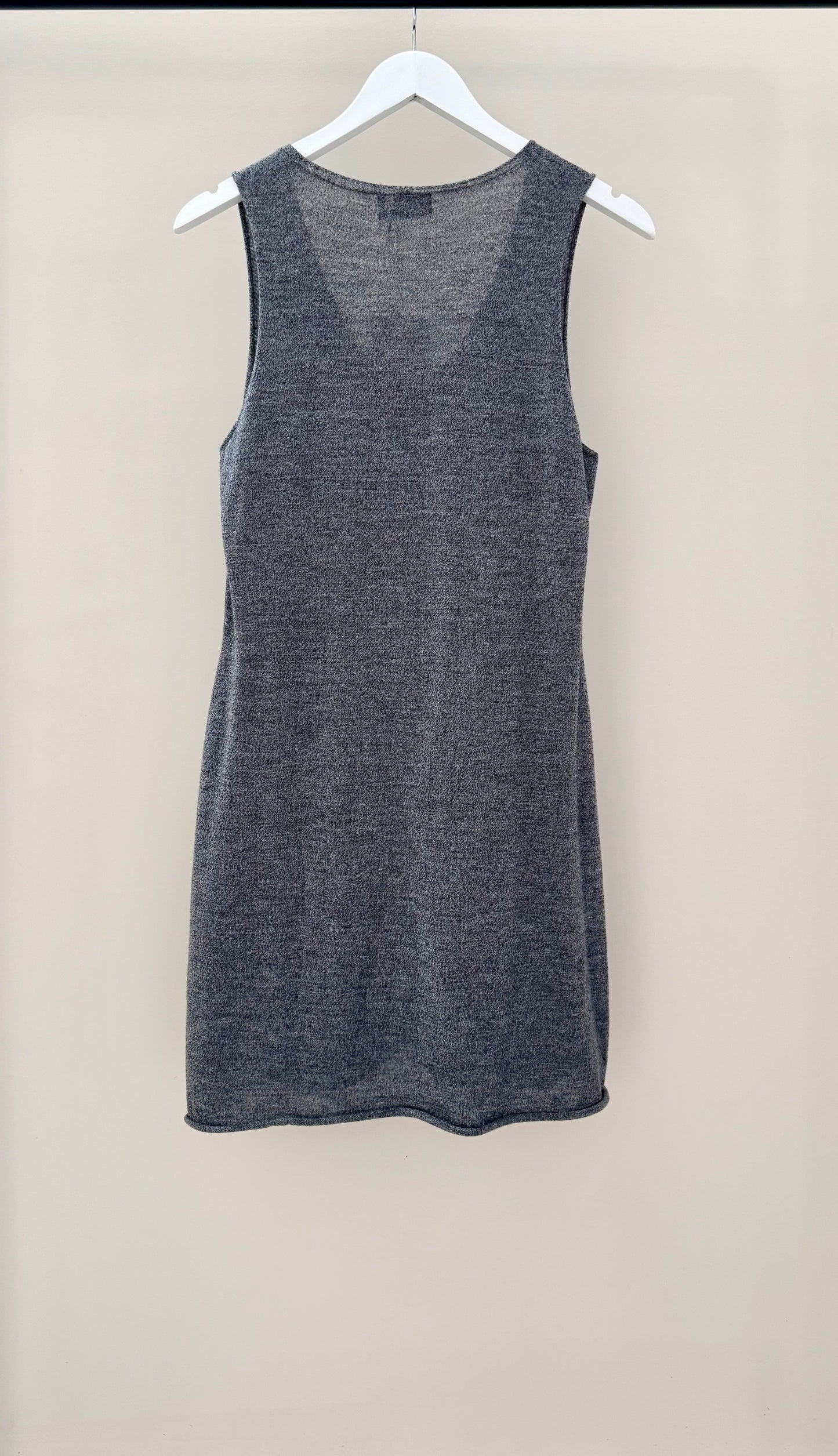 STANDARD ISSUE Grey 100% Merino Wool Mini Dress, Fits Sz S-M