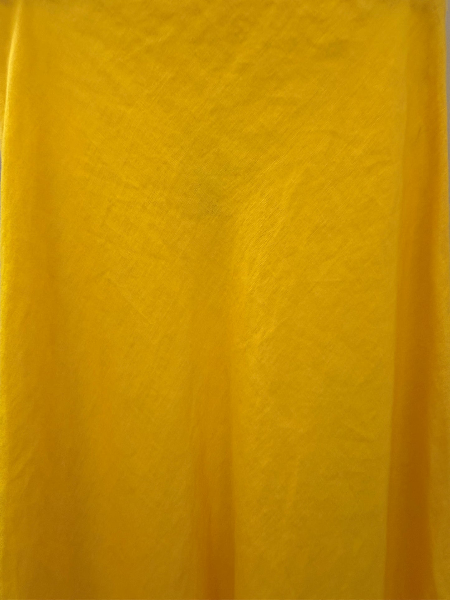 SEED Yellow Linen Blend Maxi Skirt, Size 8