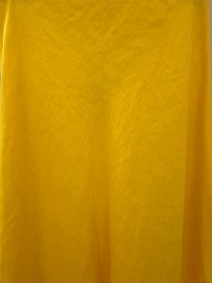 SEED Yellow Linen Blend Maxi Skirt, Size 8