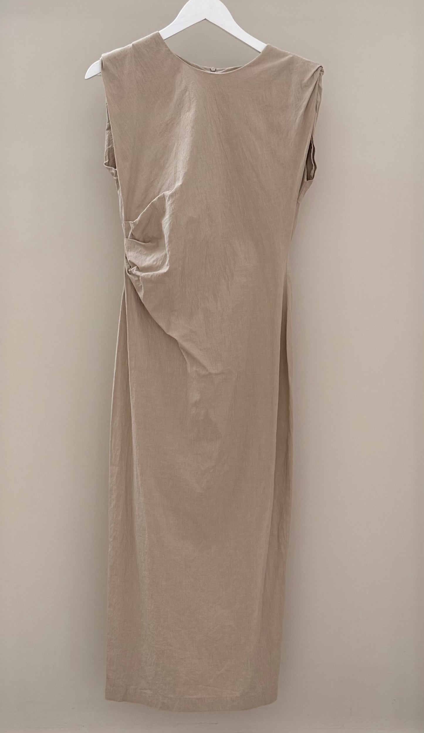 RESERVED Tan Midi Dress, Size M