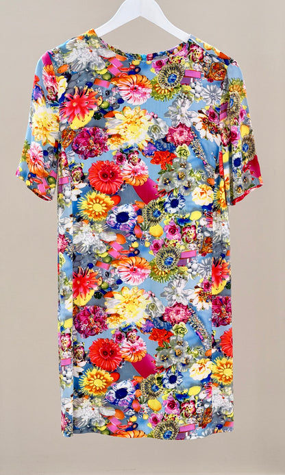 ASOS Floral Knee Length Dress, Sz UK6 (Fits S-M)