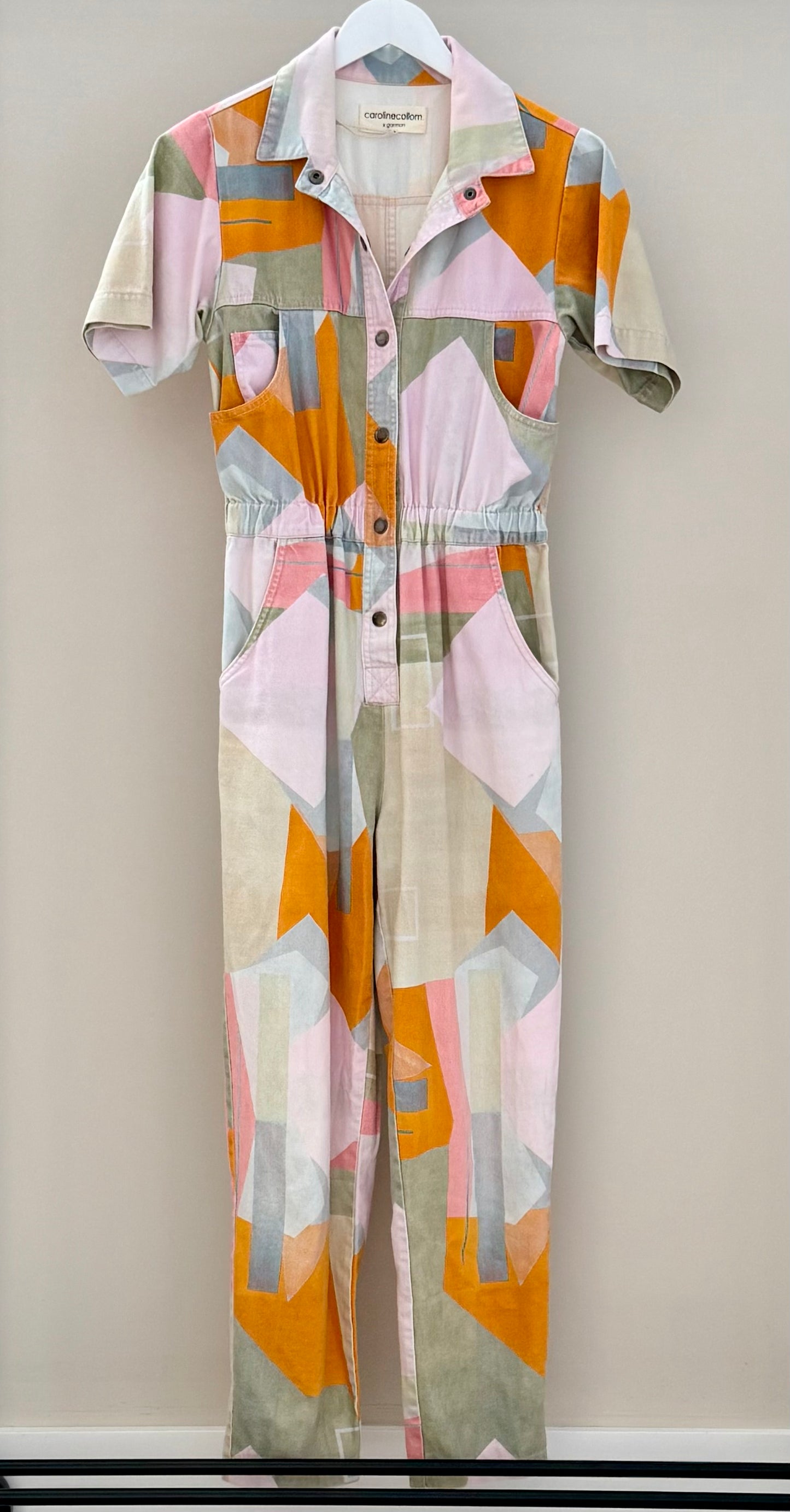 GORMAN - Geometric Patterned 100% Organic Cotton Jumpsuit, Size 6