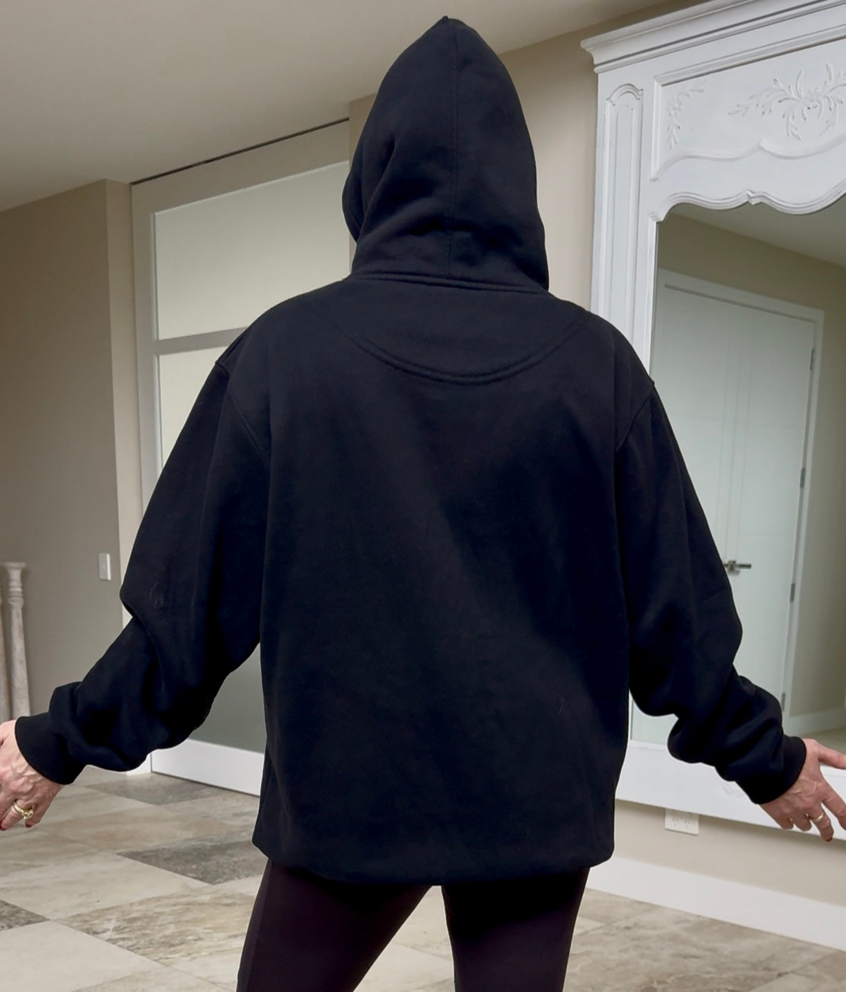 TIRED CITY Black Hoodie