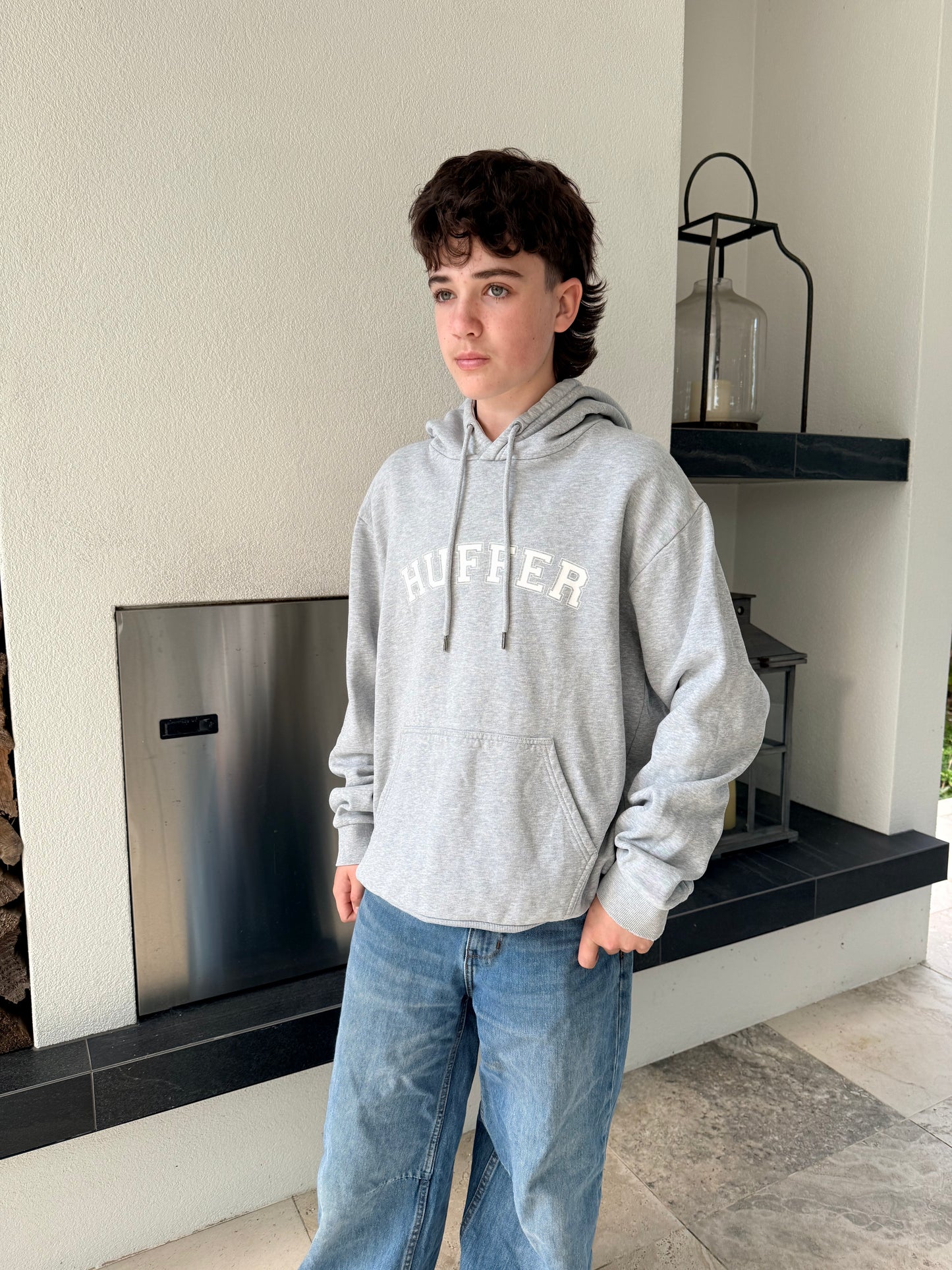 HUFFER Grey Hoodie (Size L)