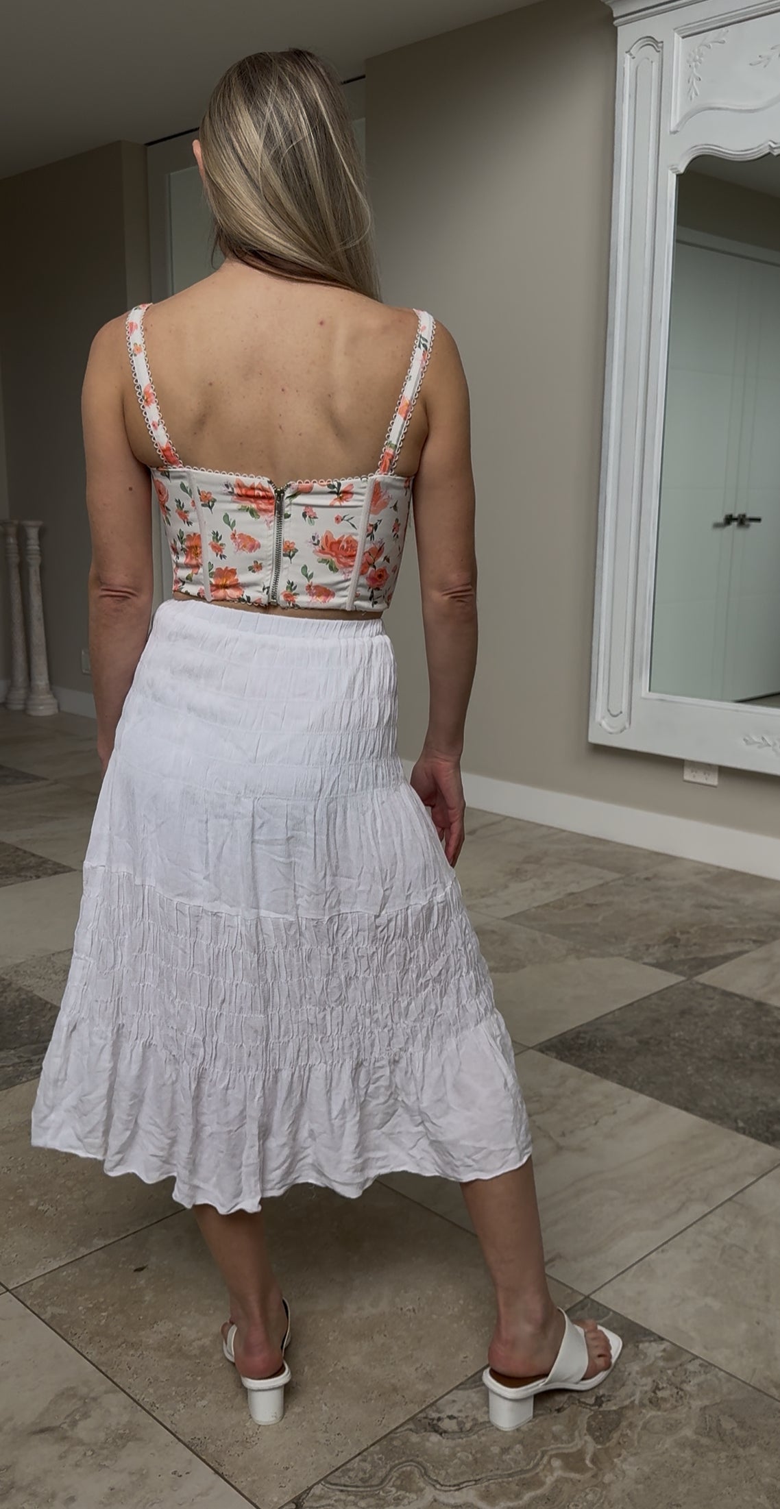 WHITE FOX Floral Corset