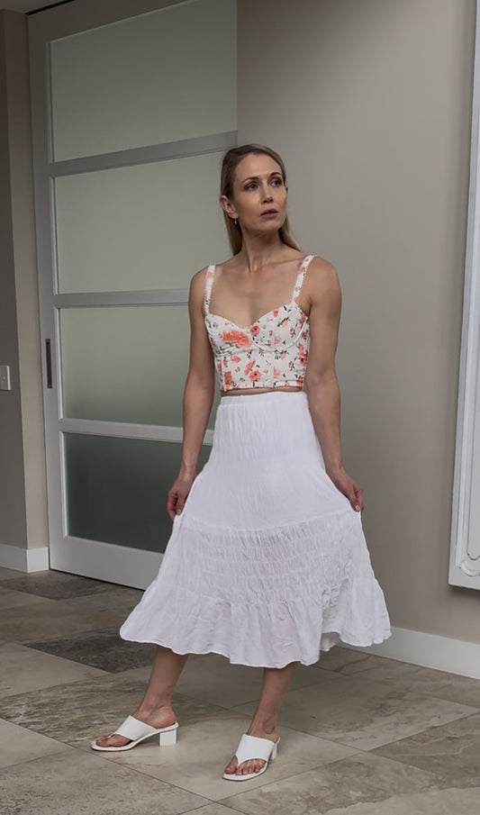 WHITE FOX Floral Corset