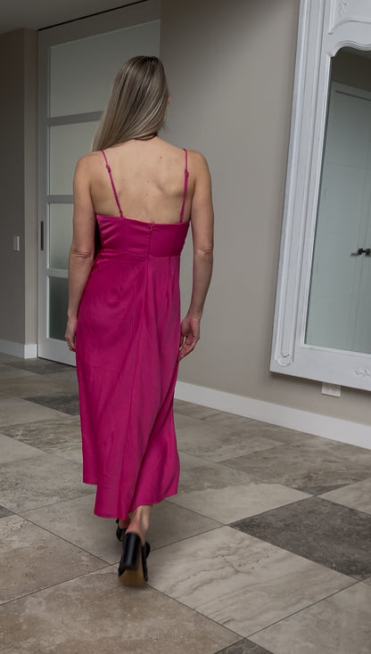 DEBBIE DABBIE Pink Midi Length Dress