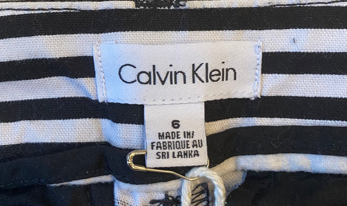 CALVIN KLEIN Black/White Stripe Shorts