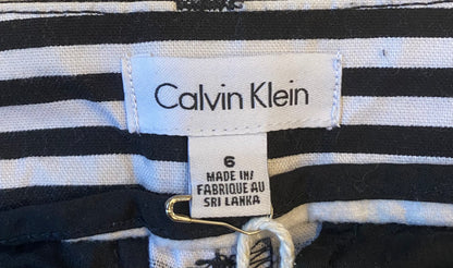 CALVIN KLEIN Black/White Stripe Shorts