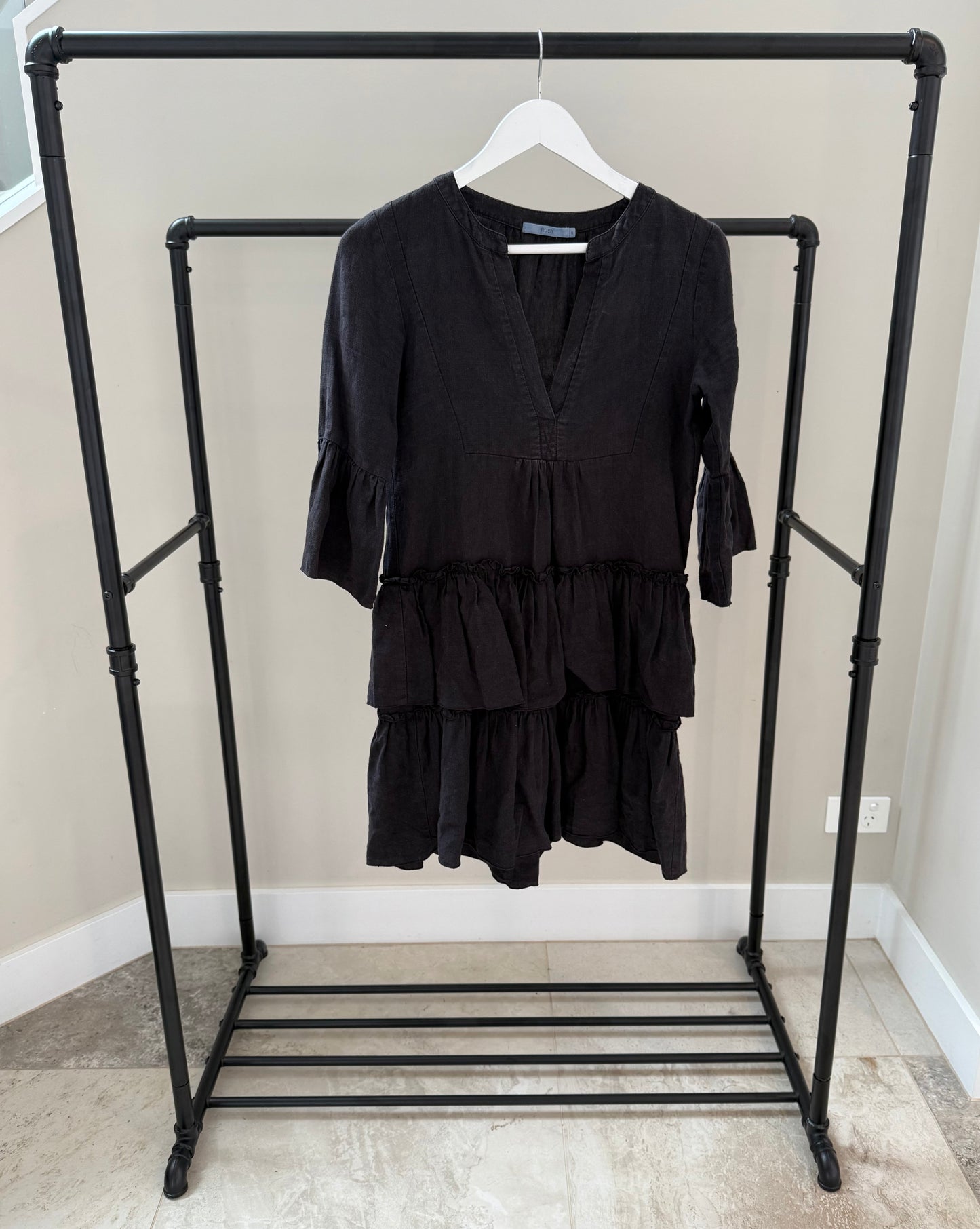 RUBY Knee Length Black Dress