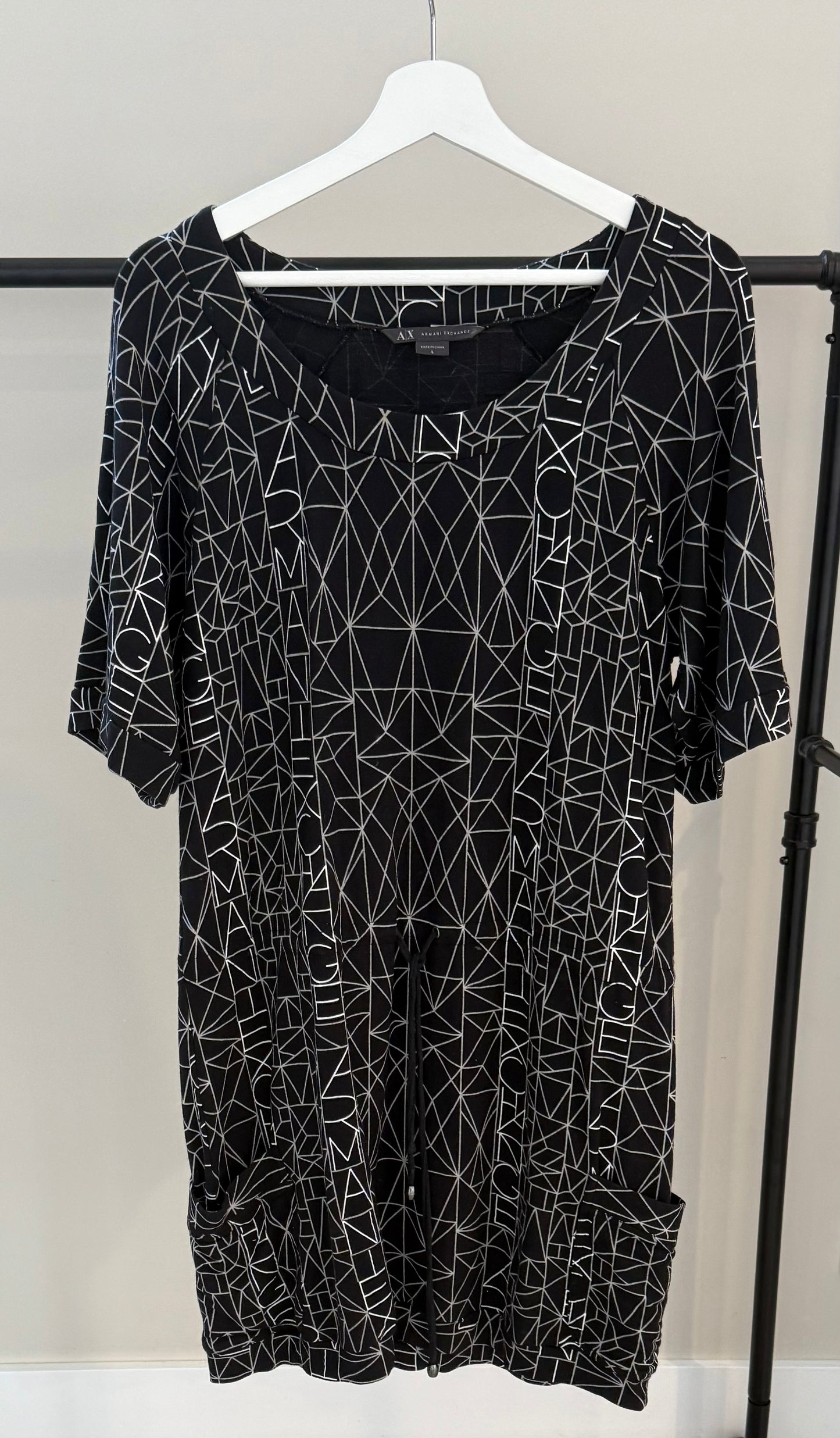 ARMANI EXCHANGE Knee Length Black Dress