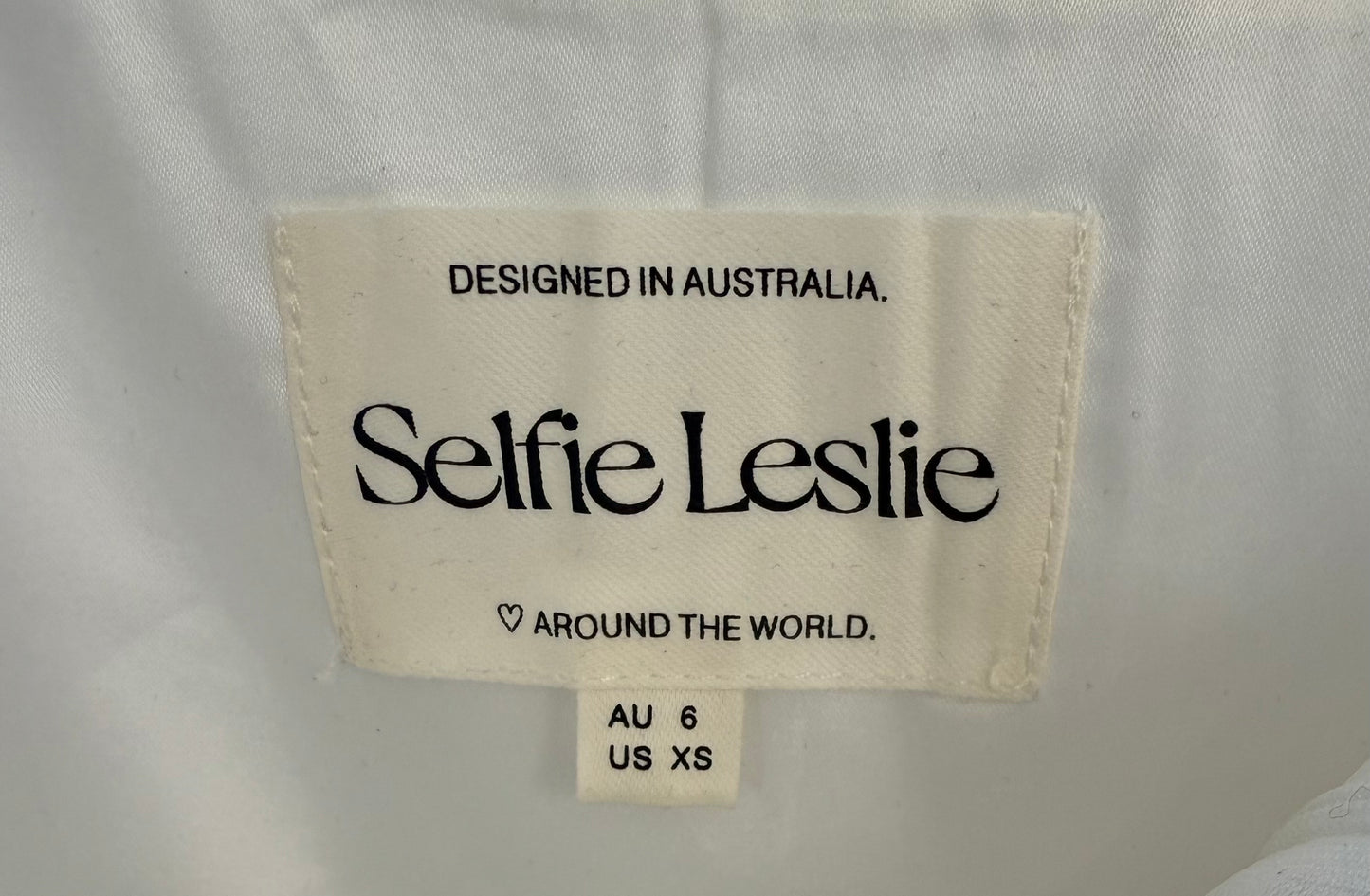 SELFIE LESLIE White Midi Dress