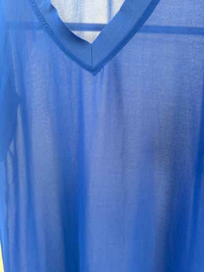 COCO&BELLE Sheer Blue Dress
