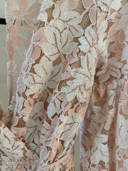 HERE COMES THE SUN Pink/White Mini Dress