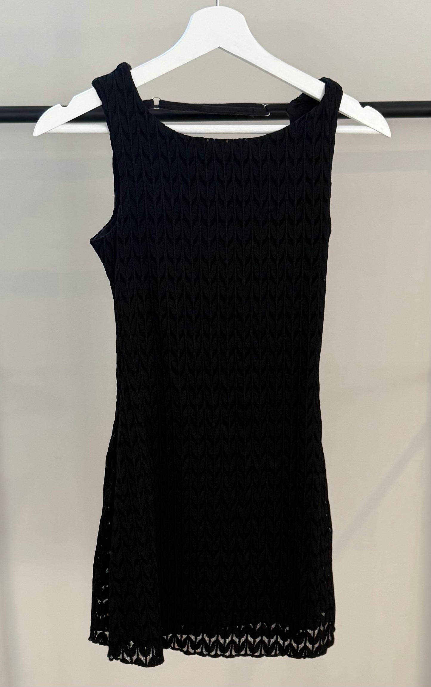 BRONZE SNAKE Black Mini Dress