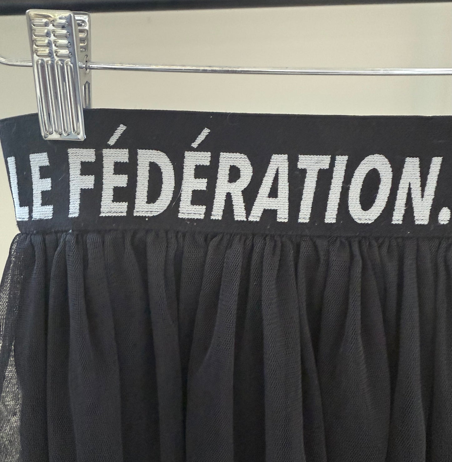 FEDERATION Black Midi Skirt