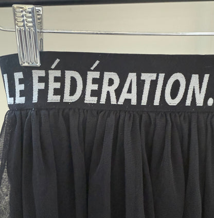 FEDERATION Black Midi Skirt