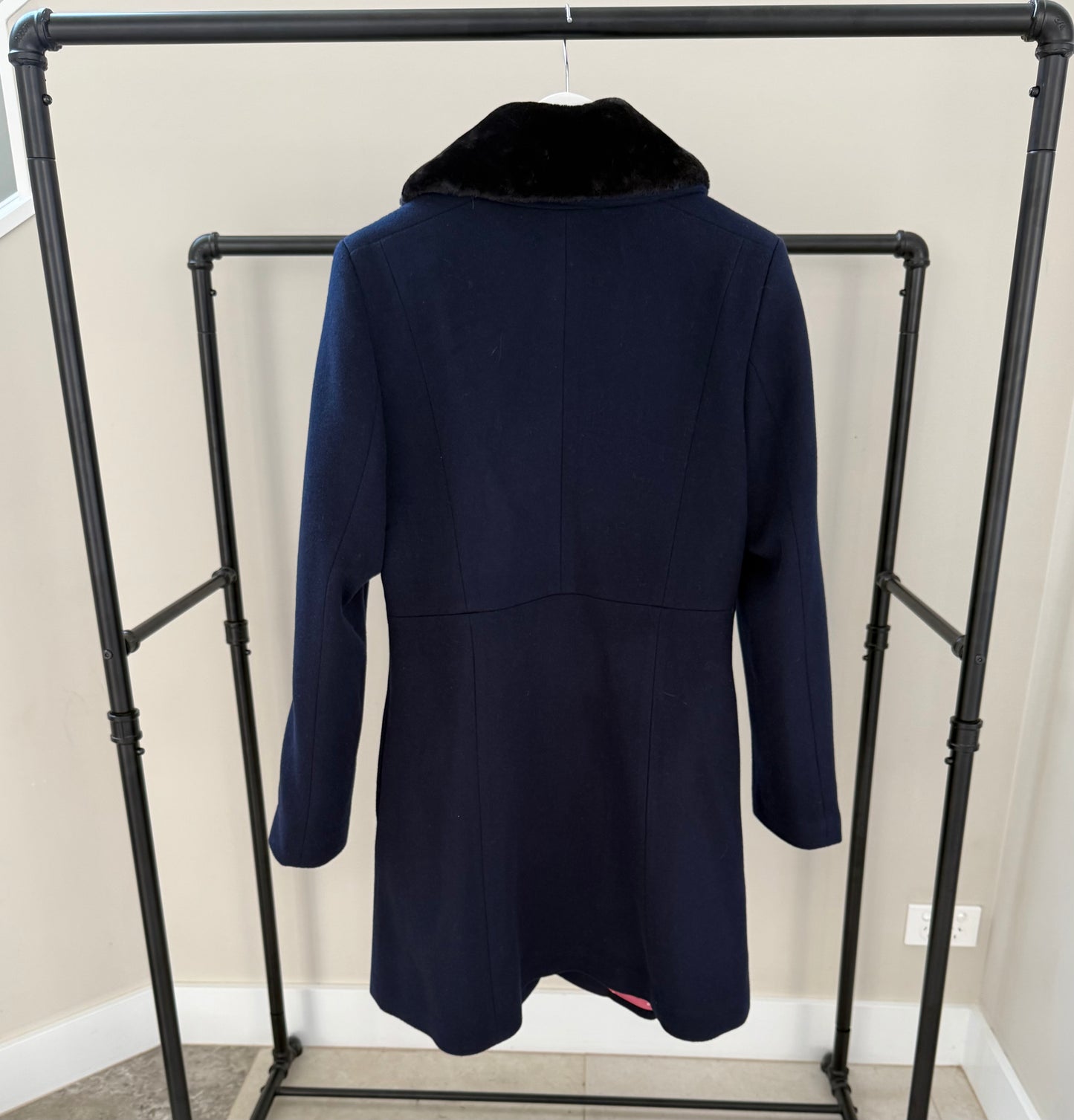 ALANNAH HILL Wool/Cashmere Blend Blue Coat
