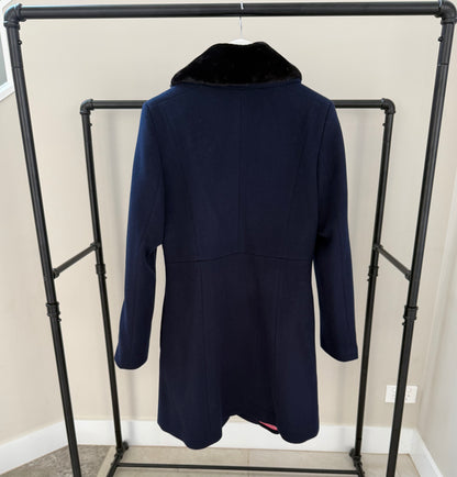 ALANNAH HILL Wool/Cashmere Blend Blue Coat