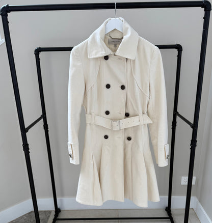 KAREN MILLEN Cream Trench Coat